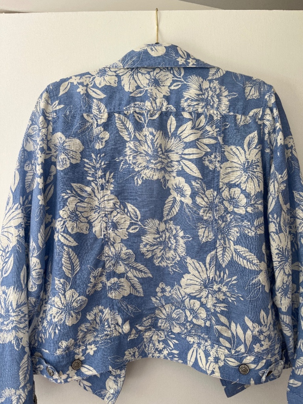 Linen Floral Jacket - Picture 4 of 6